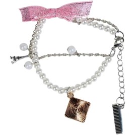 Pulseira de Pérolas com Decoração Pendurada Pulseira de Pérolas com Decoração Pendurada